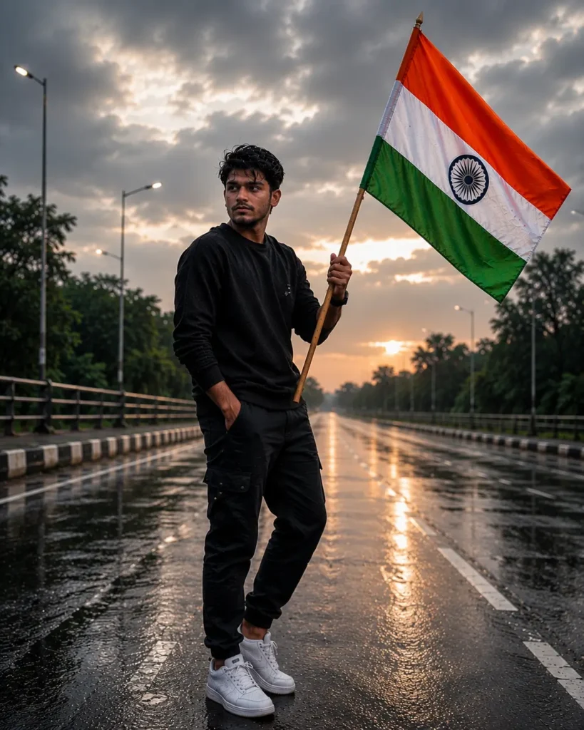 Cinematic Highway Independence Day AI Prompt