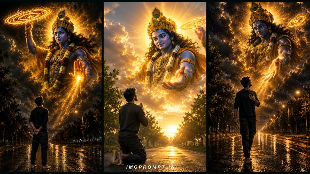 Lord Krishna AI Image Prompt