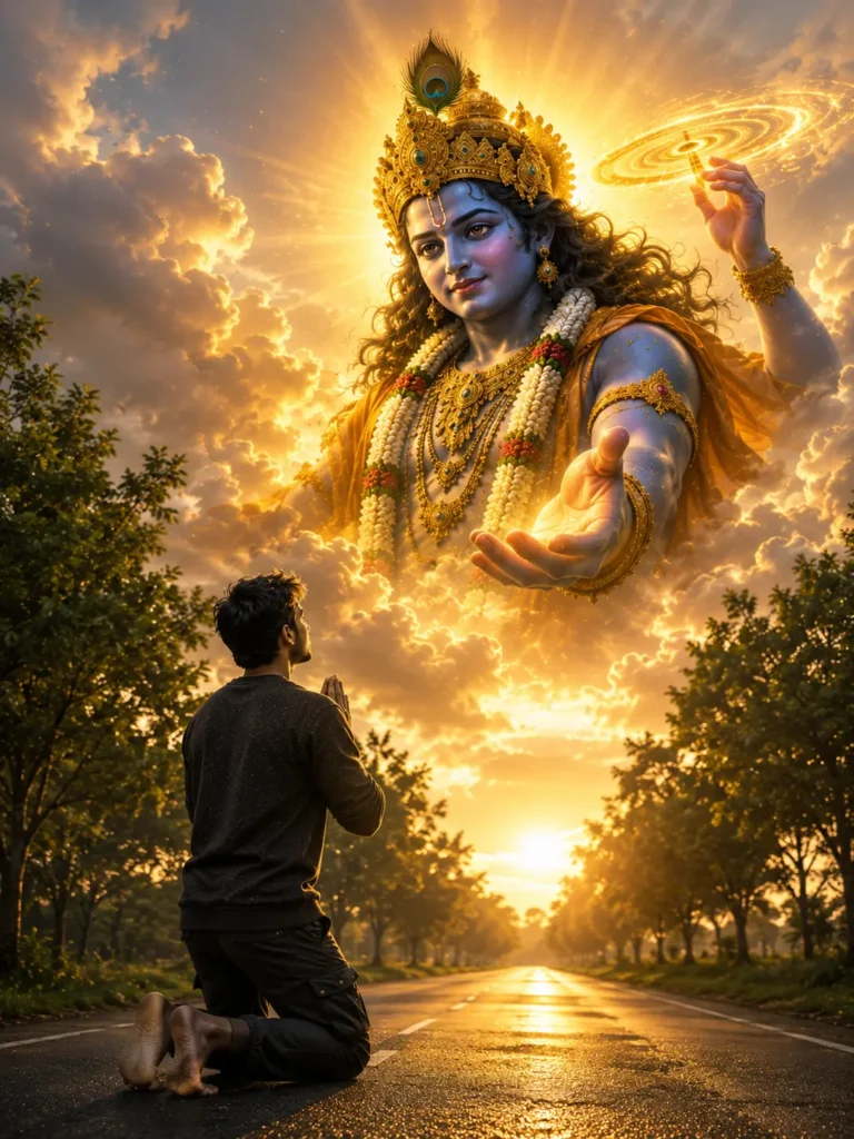 Lord Krishna AI Image Prompt