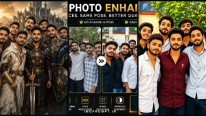 group photo enhancer prompt: Create Stunning Enhanced, Cartoon & Legendary Images